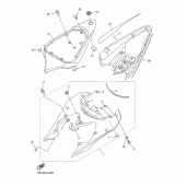 Схема вузла: Бічна кришка Yamaha YZF-R6/YZF600 R6
