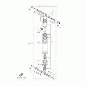 Схема узла: Задняя подвеска Yamaha YZ125