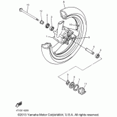 Схема узла: Переднее колесо Yamaha YZF600R Thundercat