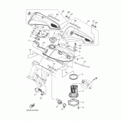 Схема вузла: Паливний бак Yamaha XG250 TRICKER