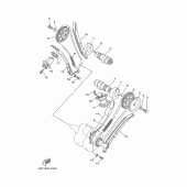 Схема узла: Распредвал и Цепь ГРМ Yamaha XVS650 Drag Star