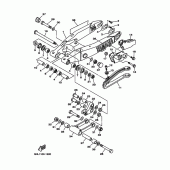 Схема узла: Задний рычаг и Подвеска Yamaha WR250 WR250F