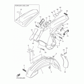 Схема узла: Крыло Yamaha WR450F