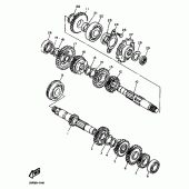 Схема узла: Трансмиссия Yamaha TT600