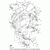 Схема узла: Облицовочные элементы (1) Yamaha YZF600R Thundercat