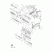 Схема узла: Задний рычаг и Подвеска Yamaha YZ426F