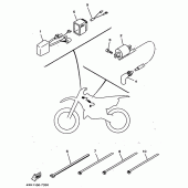 Схема вузла: Електроустаткування 1 Yamaha WR250 WR250Z