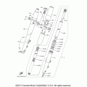 Схема вузла: Вилка передньої осі Yamaha XV1900 Stratoliner Midnight
