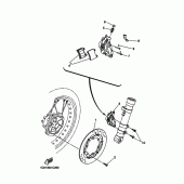 Схема узла: Передний тормоз Yamaha XT660