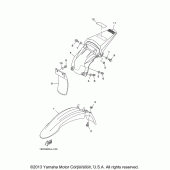 Схема вузла: Крило Yamaha TTR125 TT-R125