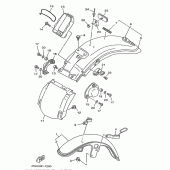 Схема вузла: Pare boue Yamaha XV535 Virago