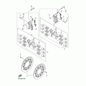 Схема узла: Передний тормоз Yamaha YZF-R1 R1