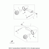 Схема узла: Поворотники Yamaha XV1900 Stratoliner Deluxe