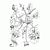 Схема узла: Электрооборудование 1 Yamaha FZS1000 FAZER