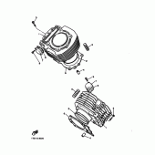 Схема вузла: Циліндр Yamaha XV1100 Virago