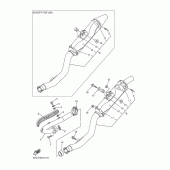 Схема узла: Выхлопная система Yamaha YZ250 YZ250F