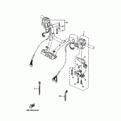Схема вузла: Пульт управління рульовий та Важіль Yamaha XP500 T-MAX