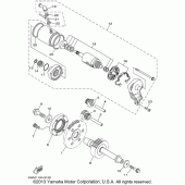 Схема узла: Привод стартера Yamaha XV1600 Midnight Star