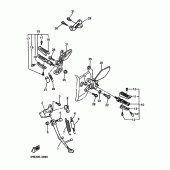 Схема узла: Подножки и Подставка Yamaha YZF750 YZF750