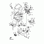 Схема вузла: Облицювальні елементи 1 Yamaha YZF-R6/YZF600 R6