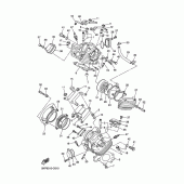 Схема вузла: Головка циліндра Yamaha XVS400 Drag Star Classic