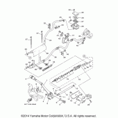 Схема вузла: Задній гальмівний циліндр Yamaha XV1900 Raider