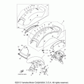Схема узла: Крыло Yamaha XVS1100 V-Star Custom