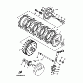 Схема вузла: Зчеплення Yamaha TW125