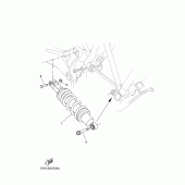 Схема вузла: Задня підвіска Yamaha MT03 MT-03