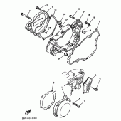 Схема узла: Крышки картера 1 Yamaha YZ250 YZ250