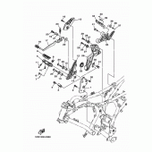 Схема вузла: Підніжки та підставка 2 Yamaha MT07/ MTT690 MT-07