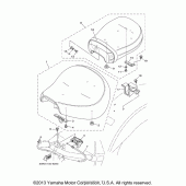 Схема узла: Сиденье Yamaha XV1600 Road Star