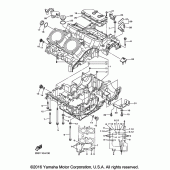 Схема узла: Картер двигателя Yamaha VMX17 V-MAX