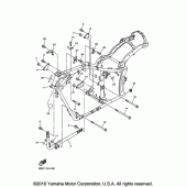 Схема вузла: Рама Yamaha XVS950 V-Star Tourer