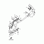 Схема вузла: Вихлопна система Yamaha TTR90 TT-R90