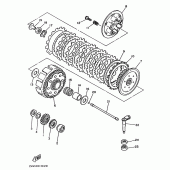 Схема вузла: Зчеплення Yamaha YZ250 YZ250