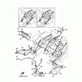 Схема вузла: Бічна кришка Yamaha YZF-R25