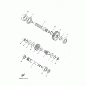 Схема вузла: Трансмісія Yamaha YP400 Grand Majesty