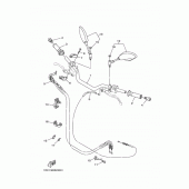 Схема вузла: Кермо та Тросики Yamaha MT09/ MTN850 MT-09