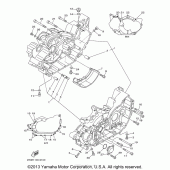 Схема узла: Картер двигателя Yamaha XV1600 Midnight Star