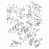 Схема вузла: Бічна кришка Yamaha VMX12 V-MAX