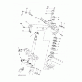Схема узла: Рулевой механизм 2 Yamaha WR125 WR125X