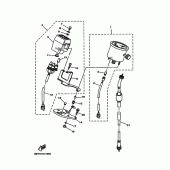 Схема узла: Панель приборов Yamaha ST225 Bronco