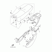 Схема узла: Сиденье Yamaha YBR125