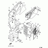 Схема узла: Боковая крышка Yamaha DT125 DT125