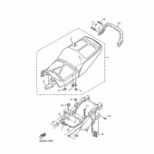 Схема вузла: Сидіння Yamaha XJR1300