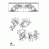 Схема вузла: Облицювальні елементи 2 Yamaha YZF-R6/ YZF600 R6