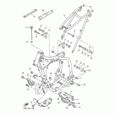 Схема вузла: Рама Yamaha WR400F