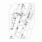 Схема вузла: Вилка передньої осі Yamaha YZF-R3