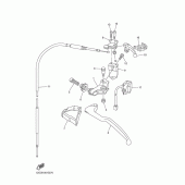 Схема узла: Пульт управления рулевой и Рычаг Yamaha YZ450F YZ450F